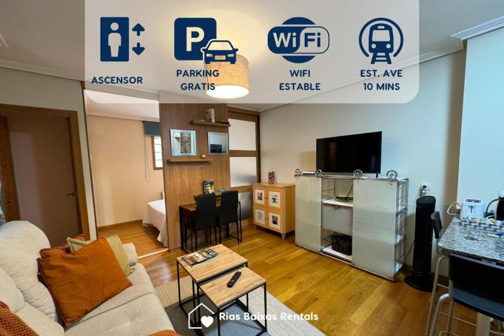 Centrico Con Parking Y Wifi ツ By Rias Baixas Rentals Vigo Exteriör bild